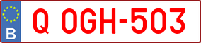 Trailer License Plate